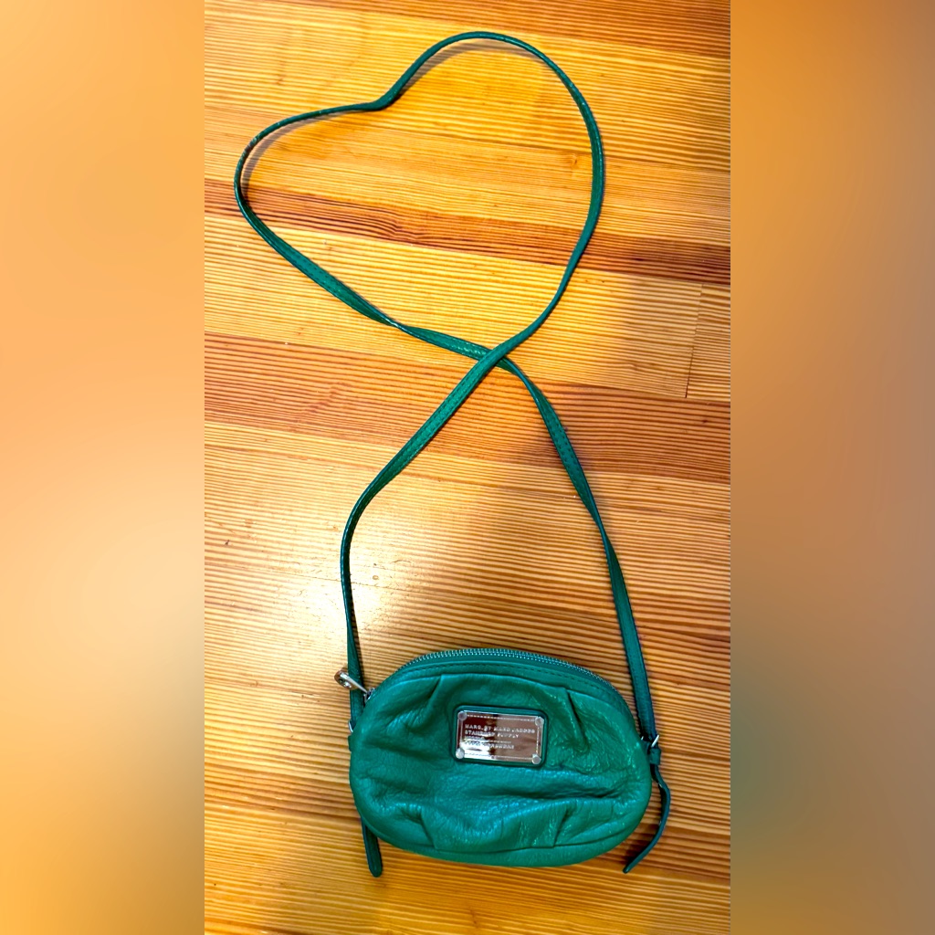 Marc By Marc Jacob’s Green Leather Cross Body Purse